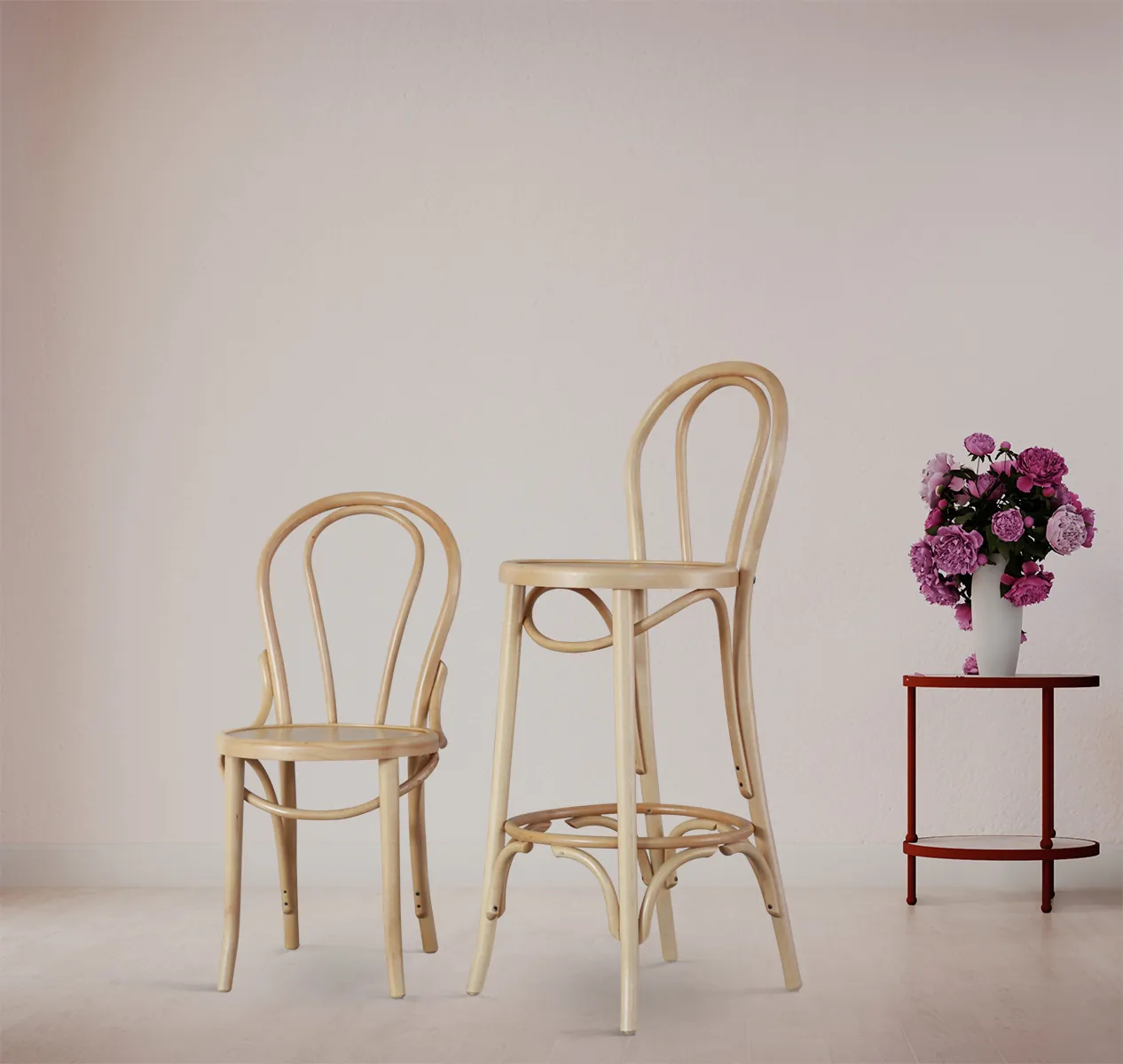 Pair of bentwood chairs